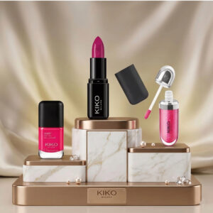 Combo promocional: KIKO SMART LIPSTICK 422, KIKO 3D HYDRA LIPGLOSS 10 & KIKO SMART NAIL LACQUER 66